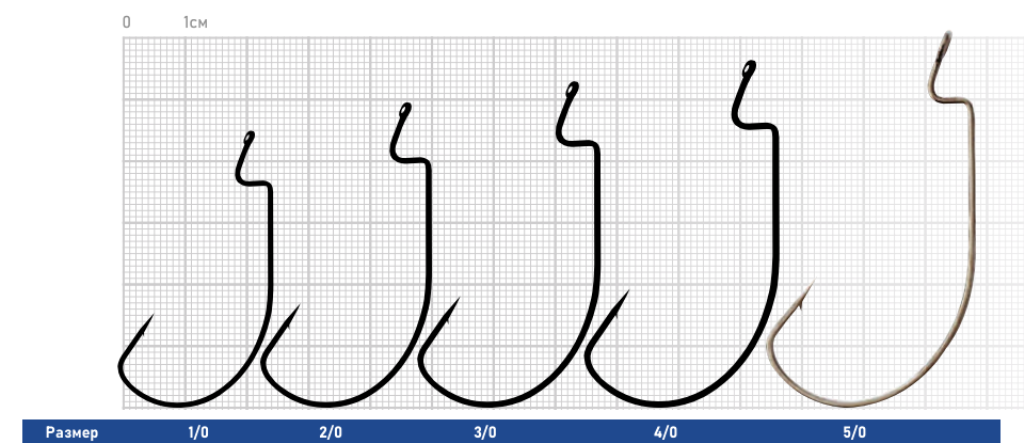 Крючок офсетный DUNAEV Offset Worm 601 #3/0 5шт/уп