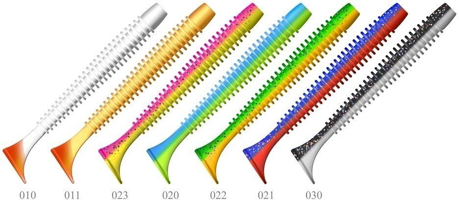 Виброхвост ZUB Swing 99мм цвет 021 фиолетово-красный 4шт/уп