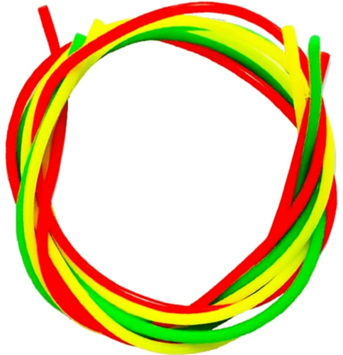 Кембрик силиконовый ZUB 0,8-1,5мм (3х30см) красный, жёлтый, зелёный