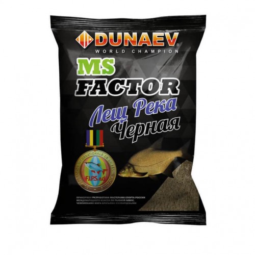 Прикормка DUNAEV MS Factor 1кг Лещ Река Черная