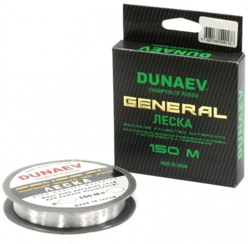 Леска монофил DUNAEV General 150м 0.10мм 1.00кг прозрачная