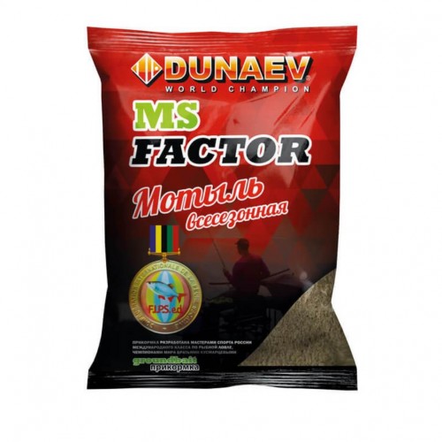 Прикормка DUNAEV MS Factor 1кг Мотыль