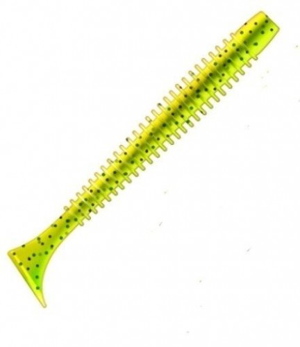 Виброхвост ZUB Swing 99мм цвет 310 желтый с блестками 4шт/уп