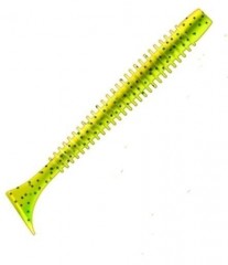Виброхвост ZUB Swing 99мм цвет 310 желтый с блестками 4шт/уп