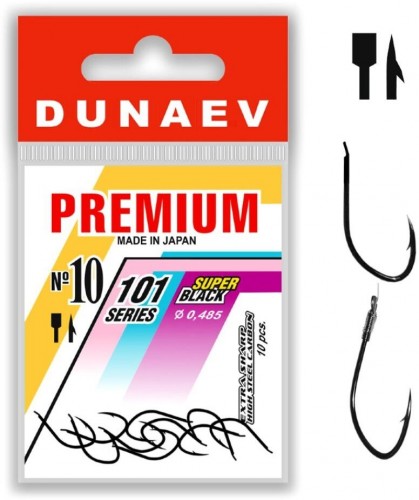 Крючок DUNAEV Premium 101 #10 Ø0.48мм 10шт/уп