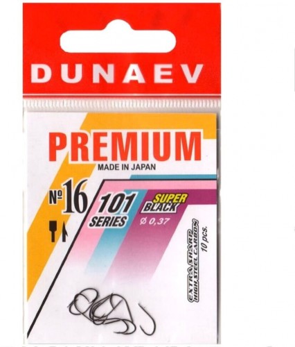 Крючок DUNAEV Premium 101 #16 Ø0.37мм 10шт/уп