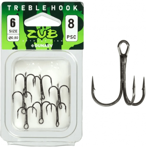 Крючок Тройник ZUB  401 # 6 (8 шт/уп)