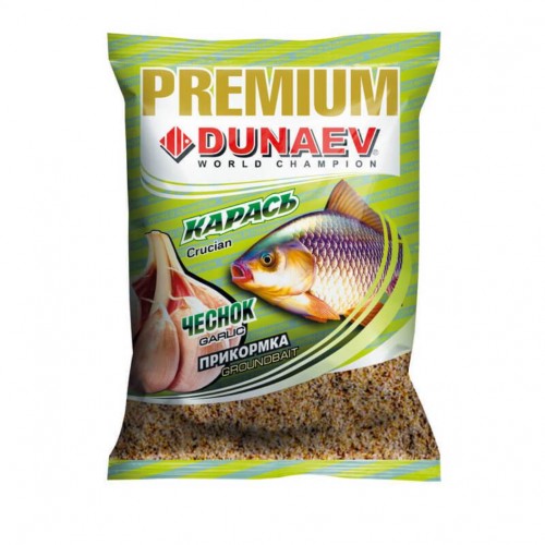 Прикормка DUNAEV Premium 1кг Карась Чеснок