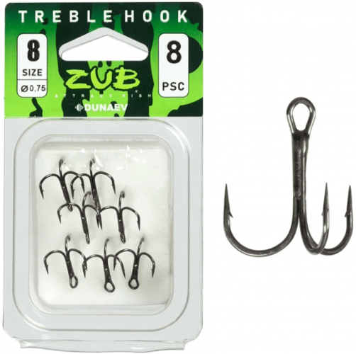 Крючок Тройник ZUB  401 # 8 (8 шт/уп)
