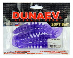 Приманка DS-SHAD 75мм 6шт/уп, цвет (610) фиолетовый, блестки серебрянные