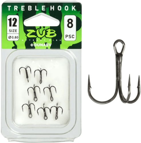 Крючок Тройник ZUB  401 #12 (8 шт/уп)