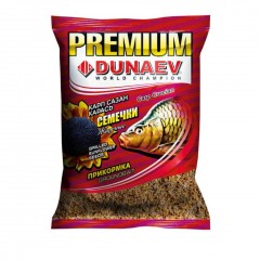 Прикормка DUNAEV Premium 1кг Карп-Сазан Жареная семечка