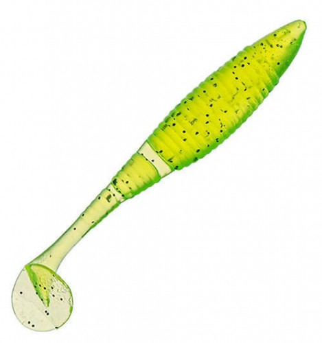 Приманка DS-WIBRA 75мм 6шт/уп, цвет (351) шартрез, блестки черные