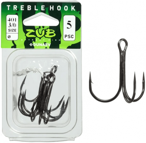 Крючок Тройник ZUB 401 #3/0 (5 шт/уп)