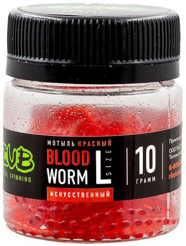 Мотыль искусственный ZUB BLOODWORM красный