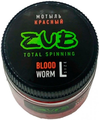 Мотыль искусственный ZUB BLOODWORM красный