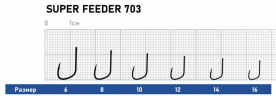 Крючок DUNAEV Super Feeder 703 #12 10шт/уп