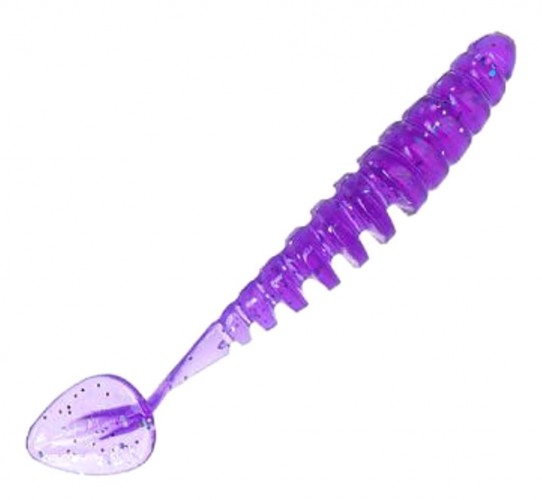 Приманка DS-SHAD 90мм 5шт/уп, цвет (610) фиолетовый, блестки серебрянные