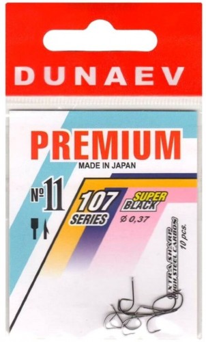 Крючок DUNAEV Premium 107 #11 Ø0.37мм 10шт/уп