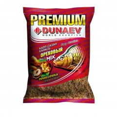 Прикормка DUNAEV Premium 1кг Карп-Сазан Ореховый Микст