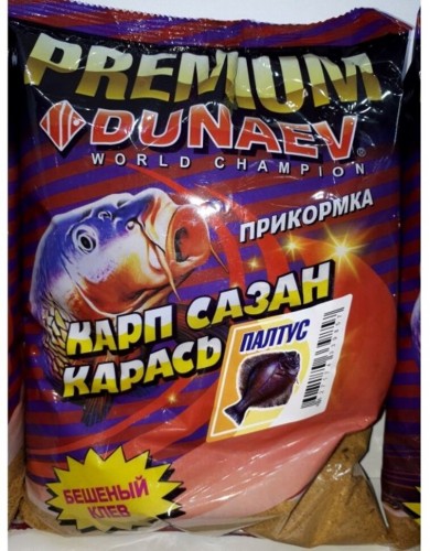 Прикормка DUNAEV Premium 1кг Карп-Сазан Палтус