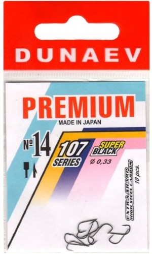 Крючок DUNAEV Premium 107 #14 Ø0.33мм 10шт/уп