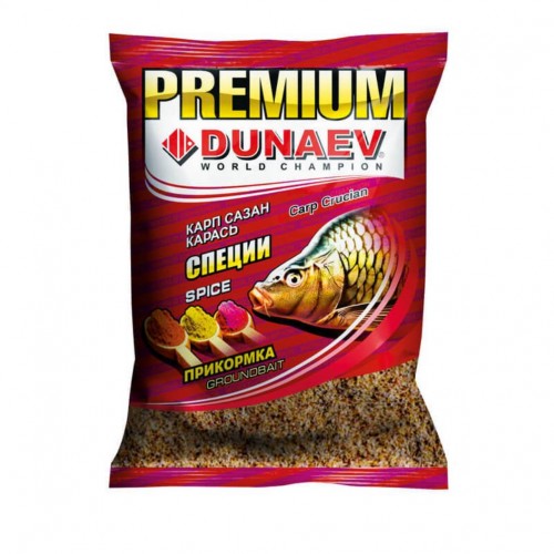 Прикормка DUNAEV Premium 1кг Карп-Сазан Специи