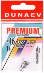 Крючок DUNAEV Premium 107 #16 Ø0.28мм 10шт/уп