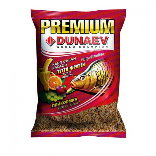 Прикормка DUNAEV Premium 1кг Карп-Сазан Тутти-Фрутти