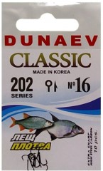 Крючок DUNAEV Classic 202 #16 10шт/уп