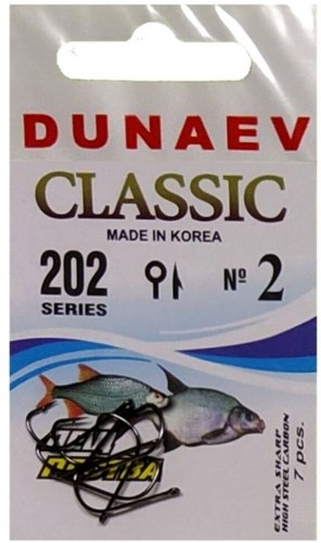 Крючок DUNAEV Classic 202 #2 7шт/уп