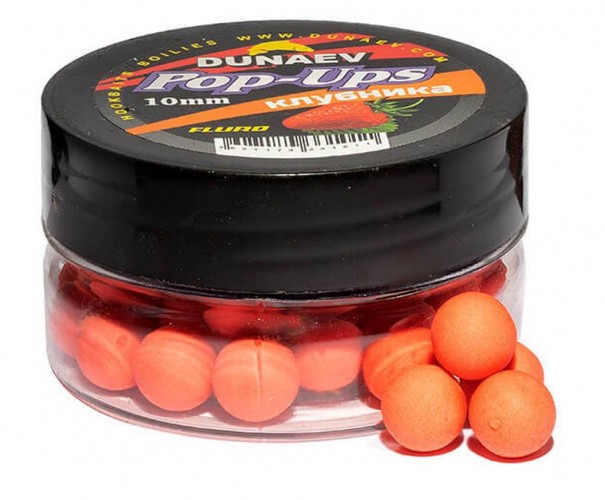 Бойлы DUNAEV POP-UP 10мм Клубника