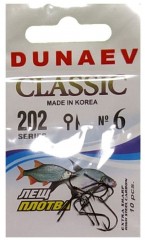 Крючок DUNAEV Classic 202 #6 10шт/уп