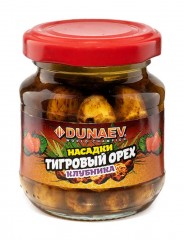 Насадка стеклобанка "Дунаев Тигровый орех цельный" 100мл Клубника