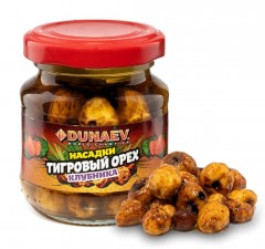 Насадка стеклобанка "Дунаев Тигровый орех цельный" 100мл Клубника