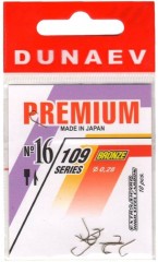 Крючок DUNAEV Premium 109 #16 Ø0.28мм 10шт/уп