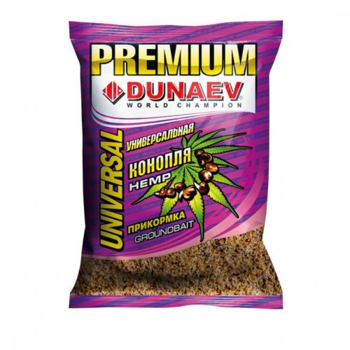 Прикормка DUNAEV Premium 1кг Универсальная Конопля