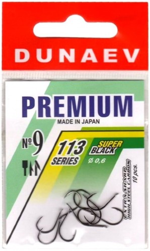 Крючок DUNAEV Premium 113 #9 Ø0.60мм 10шт/уп