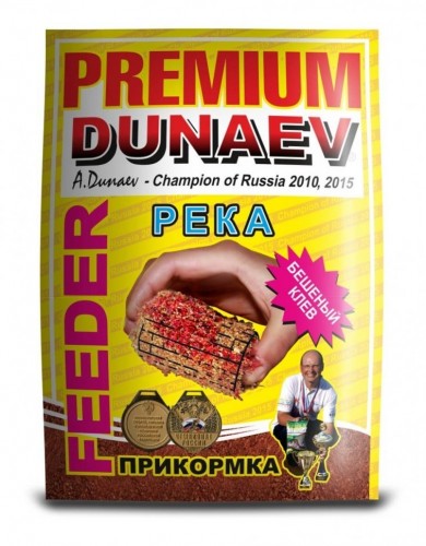 Прикормка DUNAEV Premium 1кг Фидер Река Красная