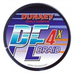 Плетёный шнур DUNAEV BRAID PE X4 150m 0.14мм 7.70кг