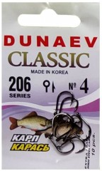 Крючок DUNAEV Classic 206 #4 10шт/уп