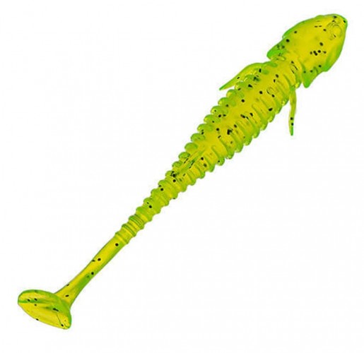 Приманка DS-ROCKER 100мм 4шт/уп, цвет (310) желтый, блестки черные