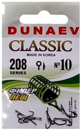 Крючок DUNAEV Classic 208 #10 10шт/уп