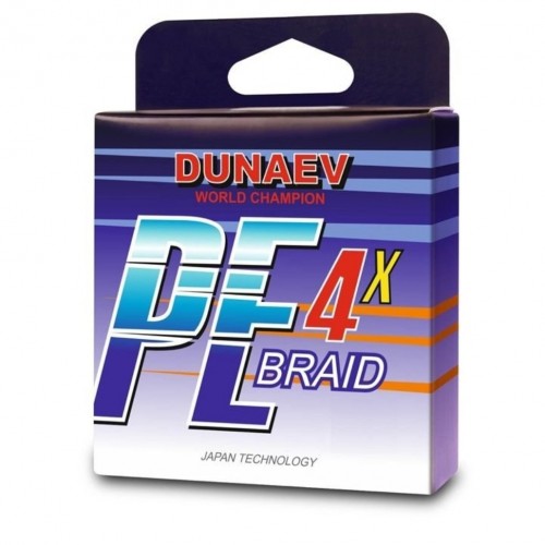 Плетёный шнур DUNAEV BRAID PE X4 150m 0.22мм 14.20кг