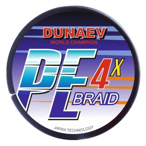 Плетёный шнур DUNAEV BRAID PE X4 150m 0.22мм 14.20кг