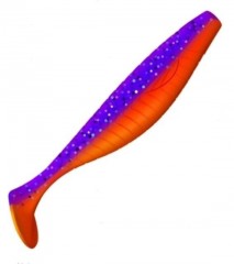 Виброхвост ZUB Provocator 123мм цвет 021 фиолетово-красный 4шт/уп