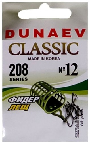 Крючок DUNAEV Classic 208 #12 10шт/уп