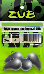 Груз ZUB Груша разборная 24гр. 4шт/уп