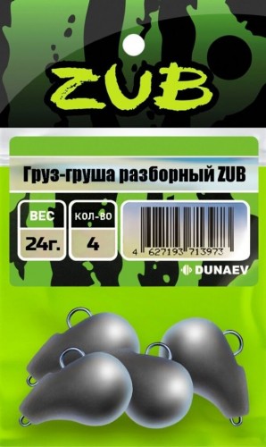 Груз ZUB Груша разборная 24гр. 4шт/уп