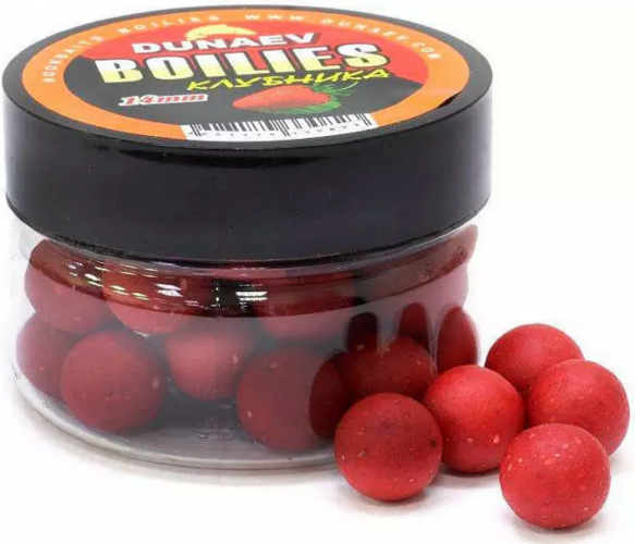Бойлы DUNAEV Вареные 14мм Клубника